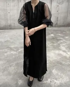 ブラック ロングドレス
