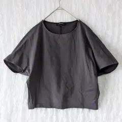 アンタイトル Tシャツ クロップド ドルマン 墨色 良質 日本 完売 綿100%