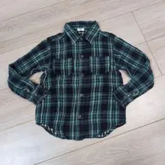 チェック柄 長袖シャツ 120