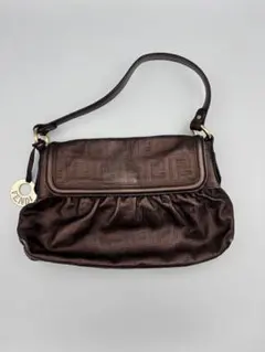 FENDI ズッカのシェフバッグ、ダークブラウン、ホログラム確認済み