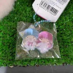 最終値下げサンリオリトルツインスターズ　キキララぷっくりったいプチボールチェーン