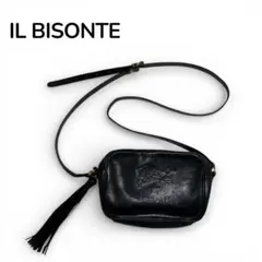 IL BISONTE イルビゾンテ クロスボディ ブラック ショルダーバッグ