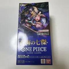 未開封　テープ付きbox 蒼海の七傑 ワンピースカードゲーム