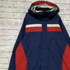 コロンビア　マウンテンパーカー　ネイビーM ロゴ刺繍アウトドア0123