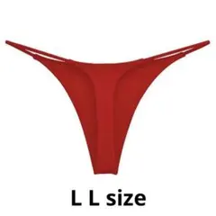 N-37B.❣set割❣ コットンTバックショーツ　レディース　レッド　LL