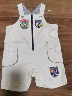 【最終価格】ミキハウス　プッチーマリンオーバーオール80cm