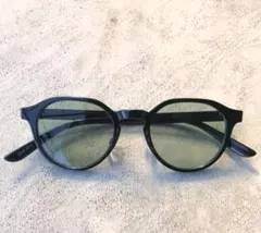 【未使用】クラウンパント型 サングラス ブラック × グリーン 新品