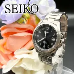 稼動 腕時計　SEIKO セイコー　ソーラー　チタン　デイト　メンズ　C74