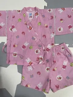 ミキハウス ピンク 甚平 90