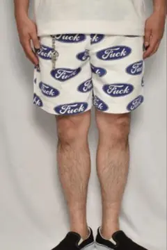 US 三軒茶屋 Fuck Logo Easy Pants - メルカリ