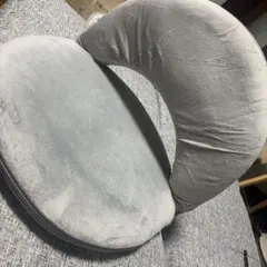 円形 座椅子 グレー