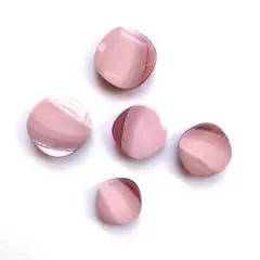 昭和レトロ ヴィンテージボタン ピンク キラキラ ラメ グラデ トンネル穴 素材