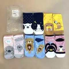 そこも楽しいスニーカーソックス　海の仲間達　靴下5点セット