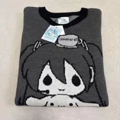 初音ミク シナモロール ニットプルオーバー シナモン
