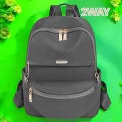 リュック レディース 2way マザーズリュック レディースリュック 新品 灰色のサムネイル