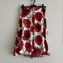 【新品】KENZO ポピー柄 フレアスカート 花柄 34のサムネイル