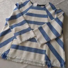 ☆値下げ中☆ZARA ボーダー柄 七分袖 トップス