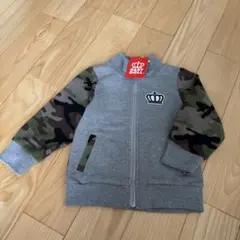 新品　ベビードール 切り替え　パーカー　90