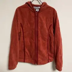 Columbia フリースパーカージャケット オレンジ M レディース