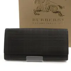 ✨新品未使用✨　BURBERRY 長財布　ノバチェック　エンボスチェック　がま口