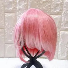 ピンク ボブ ウィッグ ウィッグネット付き コスプレ 仮装 変装 普段使