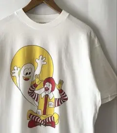 80s McDonalds 染込み 企業 Tシャツ ビンテージ マクドナルド