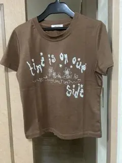 ブラウン 半袖Tシャツ