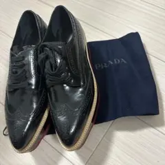 PRADA 21AW グリーン レザーシューズ BTS 着用 ジン テテ JIN - メルカリ