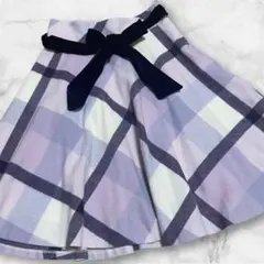 【BLUE LABEL CRESTBRIDGE】36 チェック　フレアスカート