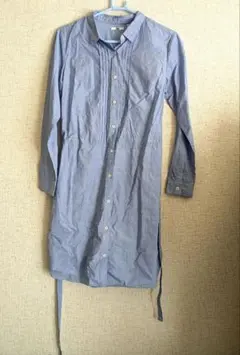 新品未使用UNIQLO ユニクロ シャツワンピース ライトブルー M