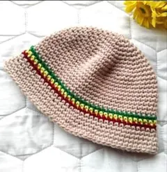 3　19ラスタカラー　クラッシャーハット　クロシェハット　バケットハット