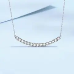 モアサナイト スマイルペンダント スマイルネックレス 極上 GRA ジュエリー