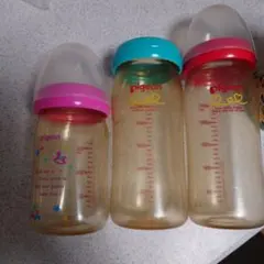 Pigeon 哺乳瓶 3本セット 【傷や汚れあり！】150ml、240ml