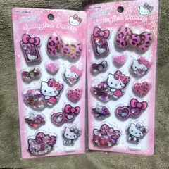 【正規品！】ハローキティ スパンコールパーティーシール　２枚セット♡