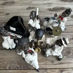 JAZZ 黒人 ジャズバンド 置物 オブジェ レコード部屋 JAZZ 黒人 ジャズバンド 置物 オブジェ レコード部屋