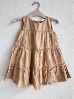 baby GAP ベージュ ティアードワンピース 18-24ヶ月