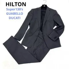極美品 【HILTON】Super160's スーツ AB4 セットアップ 黒 - メルカリ