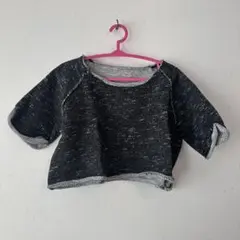 little creative factory ショート丈Tシャツ　4y