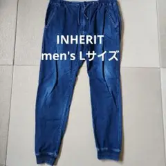 インヘリット　ダークブルー ジョガーパンツ