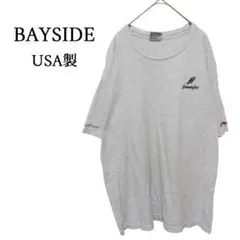 ☆BAYSIDE☆ USA製 企業ロゴ刺繡 オーバーサイズTシャツ C-4585のサムネイル