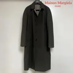 マルジェラ　リバーシブル　ウール　コート　ステンカラー　カーキのサムネイル