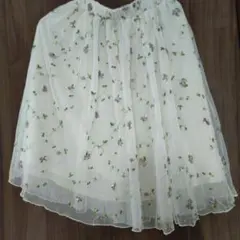 earth music & ecology アイボリー フレアスカート F