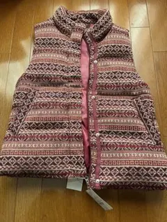 新品　Lサイズ　レディース　ダウンベスト　ニット　alpine