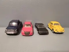 【希少ピンククラウン入】ミニカー4点まとめ売り（トミカ・アオシマ）Lのサムネイル