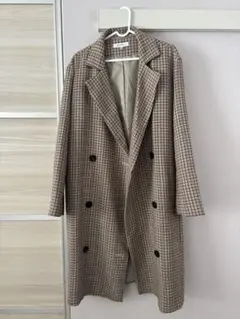 MOUSSY チェック柄 ダブルブレストコート