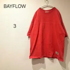 1664＊ベイフロー BAYFLOW レッド Tシャツ サイズ3のサムネイル
