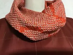 着物リメイク☆スヌード　絞り