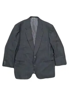 durban テーラードジャケット チェック柄 ネイビー ビンテージ 90s