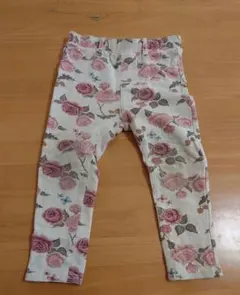 H&M 花柄ロングパンツ 90cm