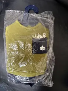 【新品】LOGOS オリーブグリーン 犬服 重ね着風　size S